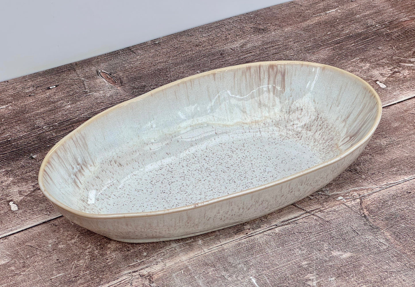 Sand Beige Oval Baking Dish, 32cm