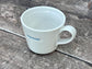 White ‘espresso’ Mug in Blue