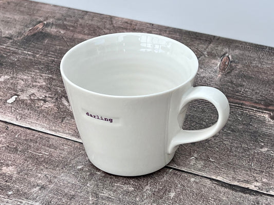 White ‘darling’ Mug