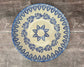 Blue and White Patterned Serving Bowl, 28cm