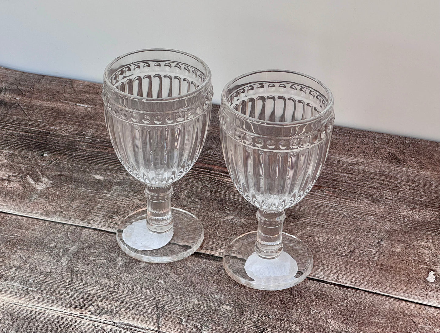 Set of 2 Clear All Purpose/Wine Glasses