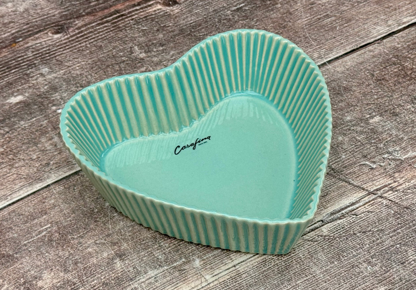 Green Heart Small Baking Dish, 15cm