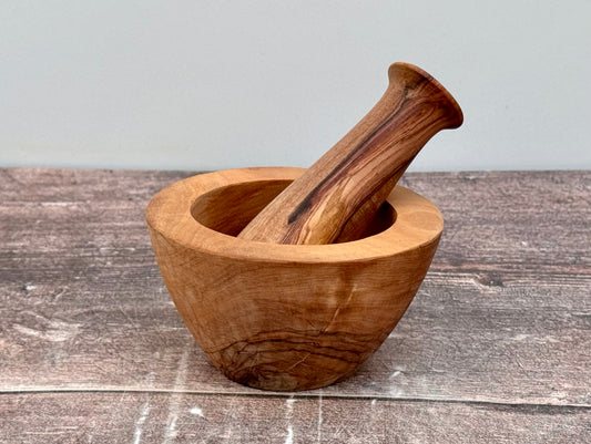 Olive Wood Small Pestle and Mortar