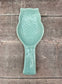 Turquoise Owl Patterned Spoon Rest, 23.5cm