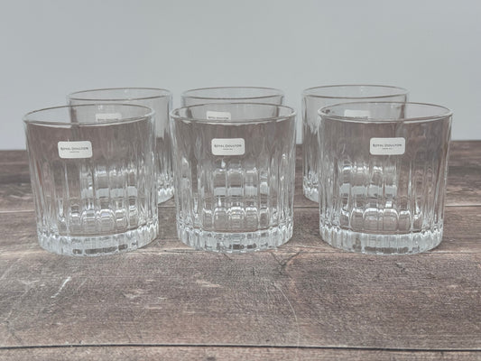 Royal Doulton Set of 6 Linear Tumblers