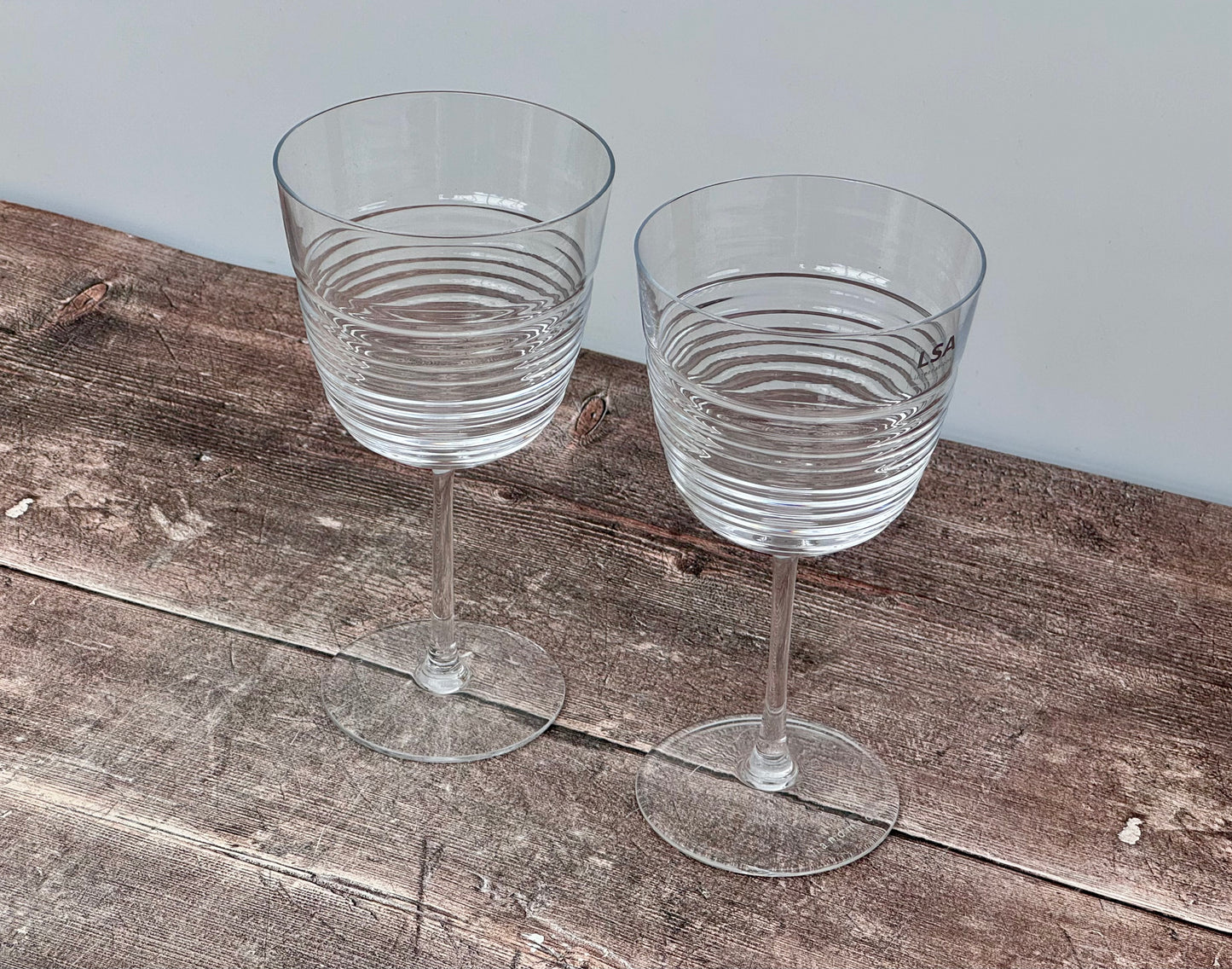 2 LSA Groove Wine Glasses, 360ml