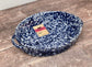 Blue Speckled Oval Baking Dish, 28cm