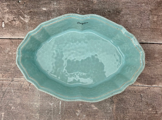 Turquoise Oval Baking Dish, 25.5cm