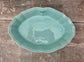 Turquoise Oval Baking Dish, 25.5cm