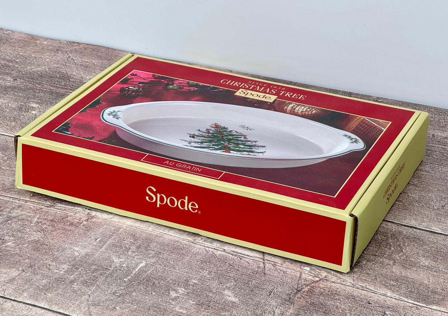 Spode Christmas Tree Au Gratin Baking Dish