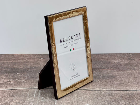 Beltrami Gold Tone Patterned Border Photo Frame 4 x 6