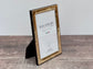 Beltrami Gold Tone Patterned Border Photo Frame 4 x 6