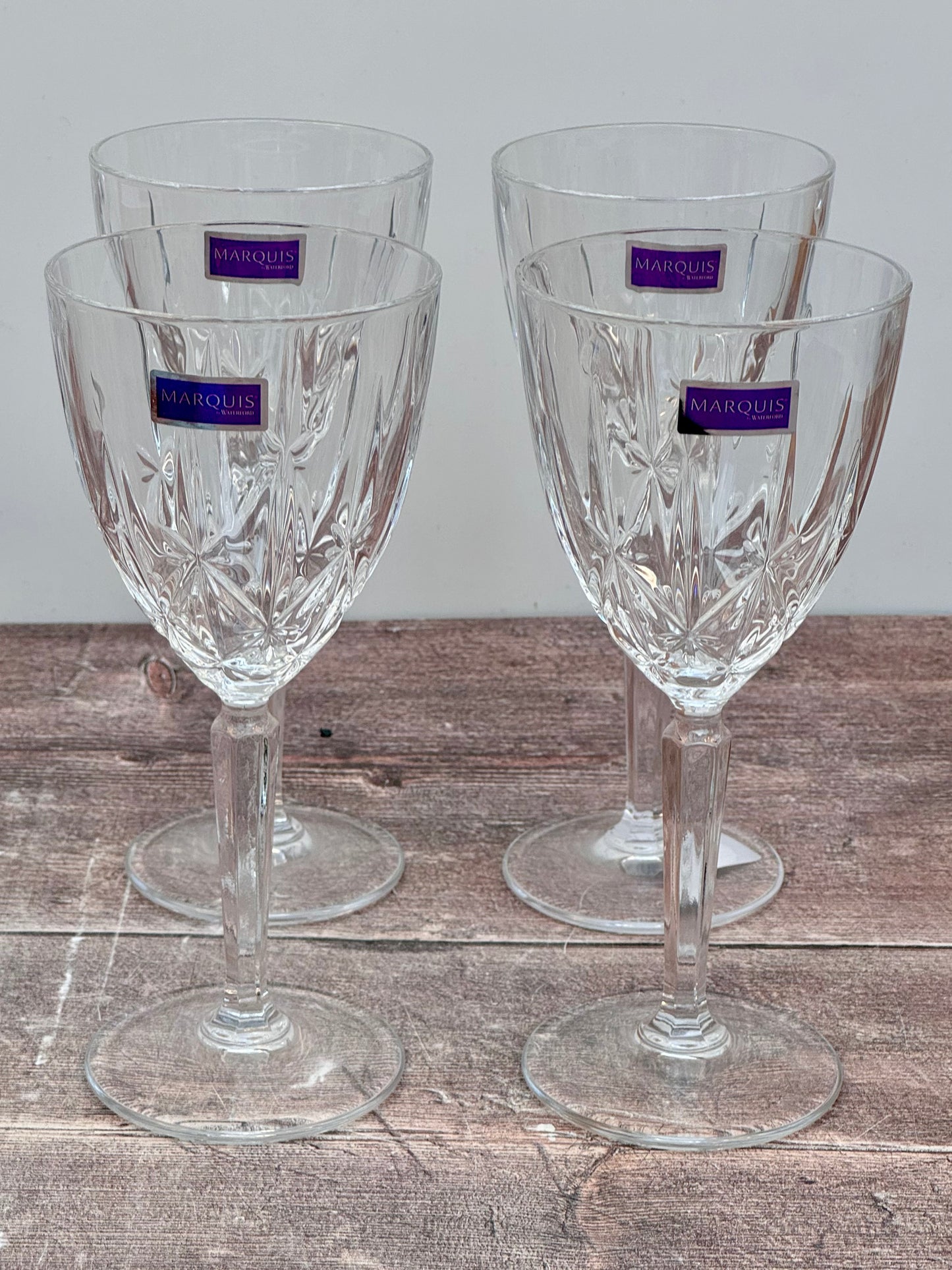 Set of 4 Waterford Sparkle Wine Glasses