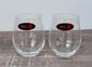 Riedel Set of 2 Crystal Glass Optical O Whiskey Tumblers