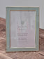 Isaac Jacobs Pale Blue and Silver Plated Border Photo Frame, 4’ x 6’