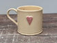 Pale Pink Heart Mug, 150ml