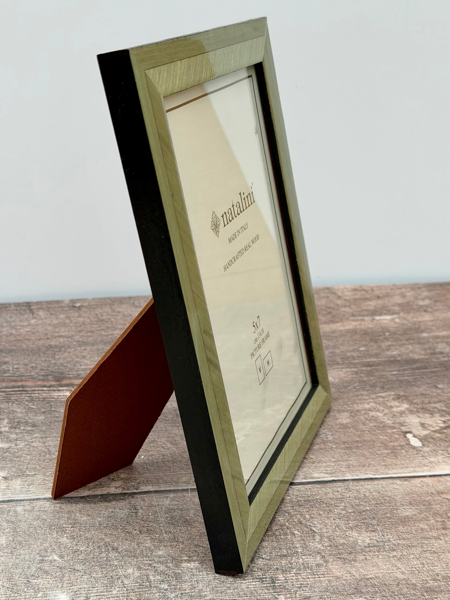 Natalini Pale Green Border Photo Frame 5 x 7