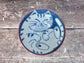 Red, Blue and White Cat Patterned Small Japanese Bowl, 11.5cm