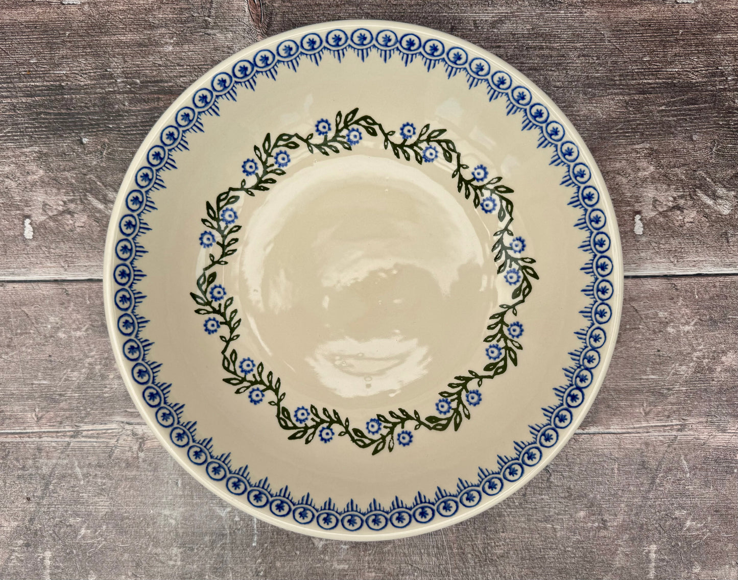 Flower Garland Patterned Serving Bowl, 28cm