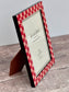 Natalini Red and Pink Chequered Photo Frame 5 x 7