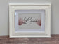 White Shabby Chic Wooden Photo Frame, 6’ x 8’