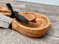 Olive Wood Condiment Bowl and Spoons