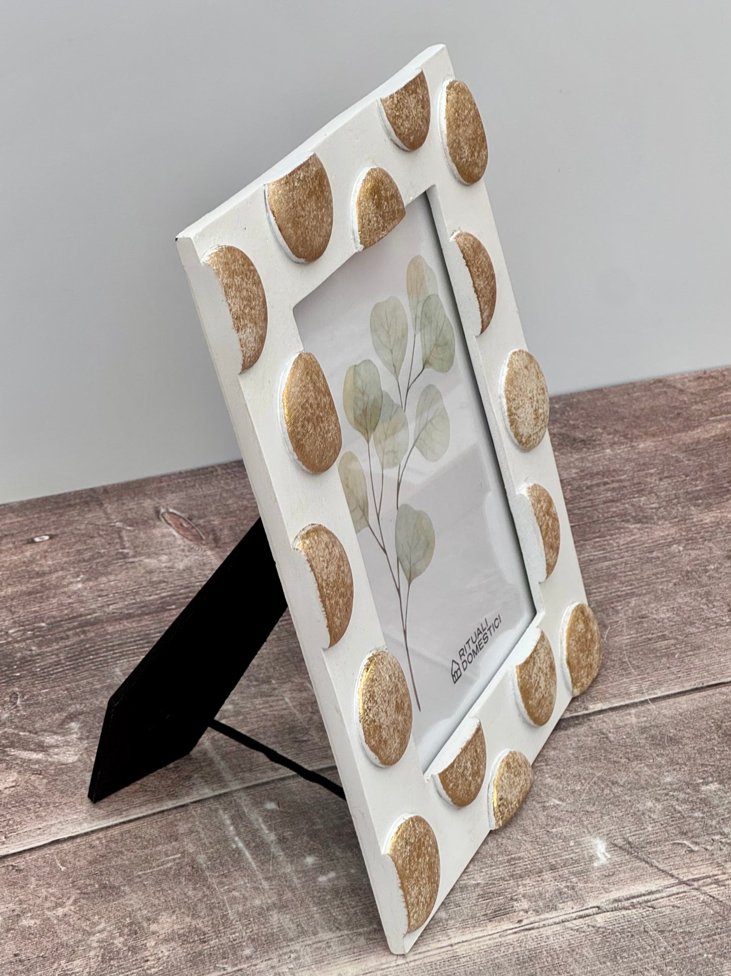 Gold Spot Patterned Photo Frame, 5’ x 7’