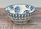 Blue and White Small Triangle Design Bowl, 14cm