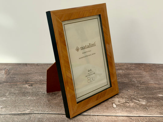 Natalini Light Brown Border Photo Frame 4 x 6