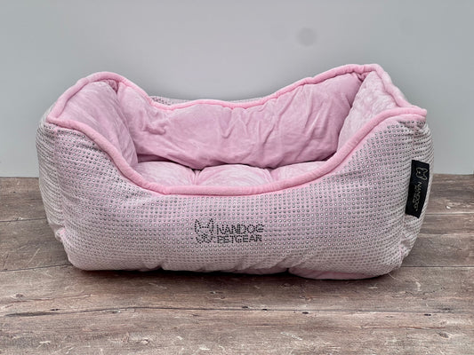 Nandog Pet Gear Pink Rhinestone Dog Bed