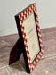 Natalini Red and White Checkerboard Border Photo Frame 4 x 6