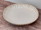 Sand Beige Scallop Edge Large Serving Bowl, 36cm