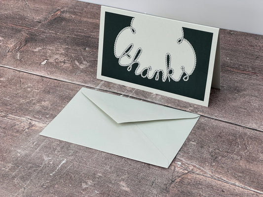 Smythson Set of 10 Green Thank You Cards