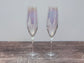 LSA Polka Pearlescent Lustre Champagne Flutes, Set of 2