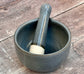 Scandi Home Grey Smooth Pestle and Mortar