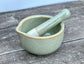 Scandi Home Pale Green Smooth Pestle and Mortar