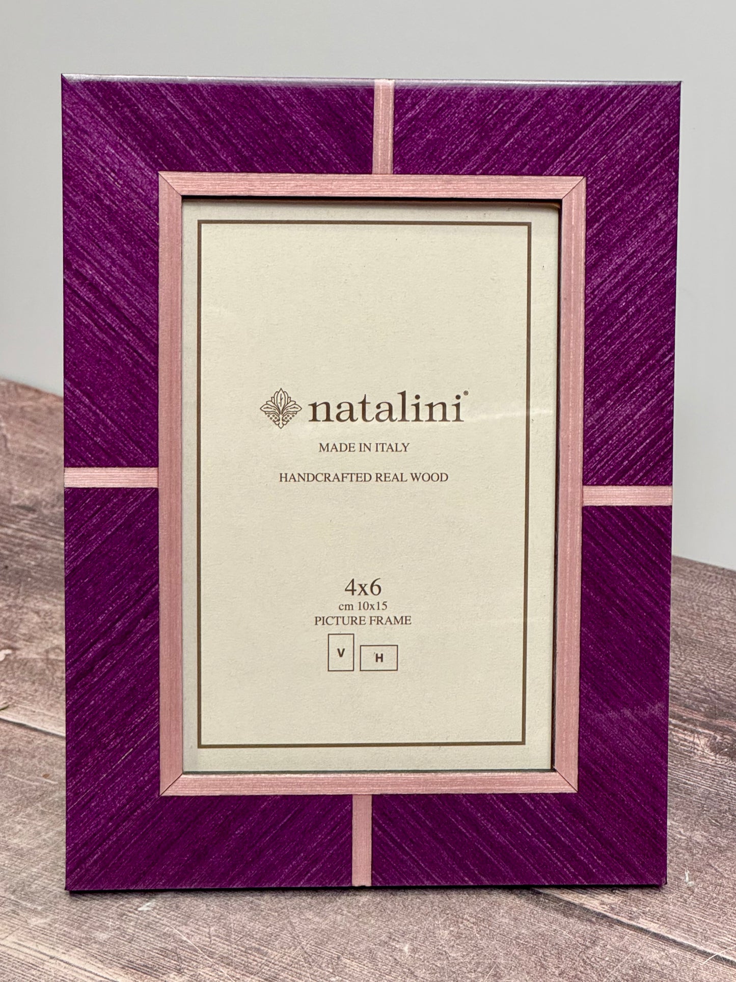 Natalini Purple Patterned Photo Frame 4 x 6