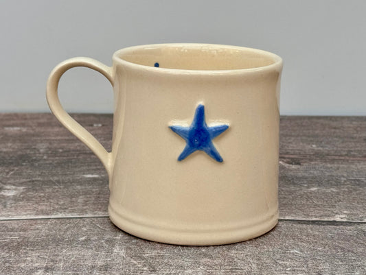 Pale Blue Star Mug, 250ml