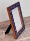 Hand Painted Photo Frame 5’ x 7’ - Navy and Gold (Design 4)