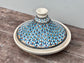 Light Blue Patterned Tagine, 31.5cm