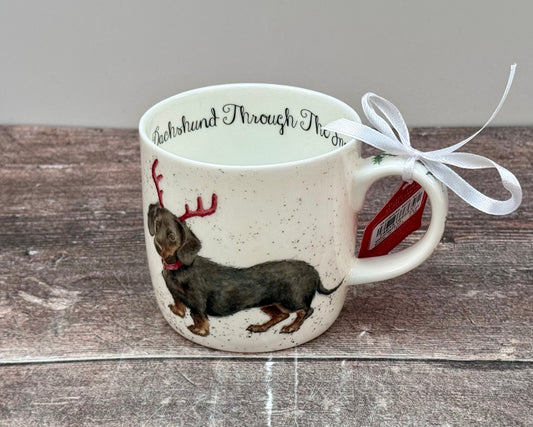 Dachshund / Sausage Dog Christmas Mug