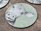 Set of 4 Round Farm Animal Coasters