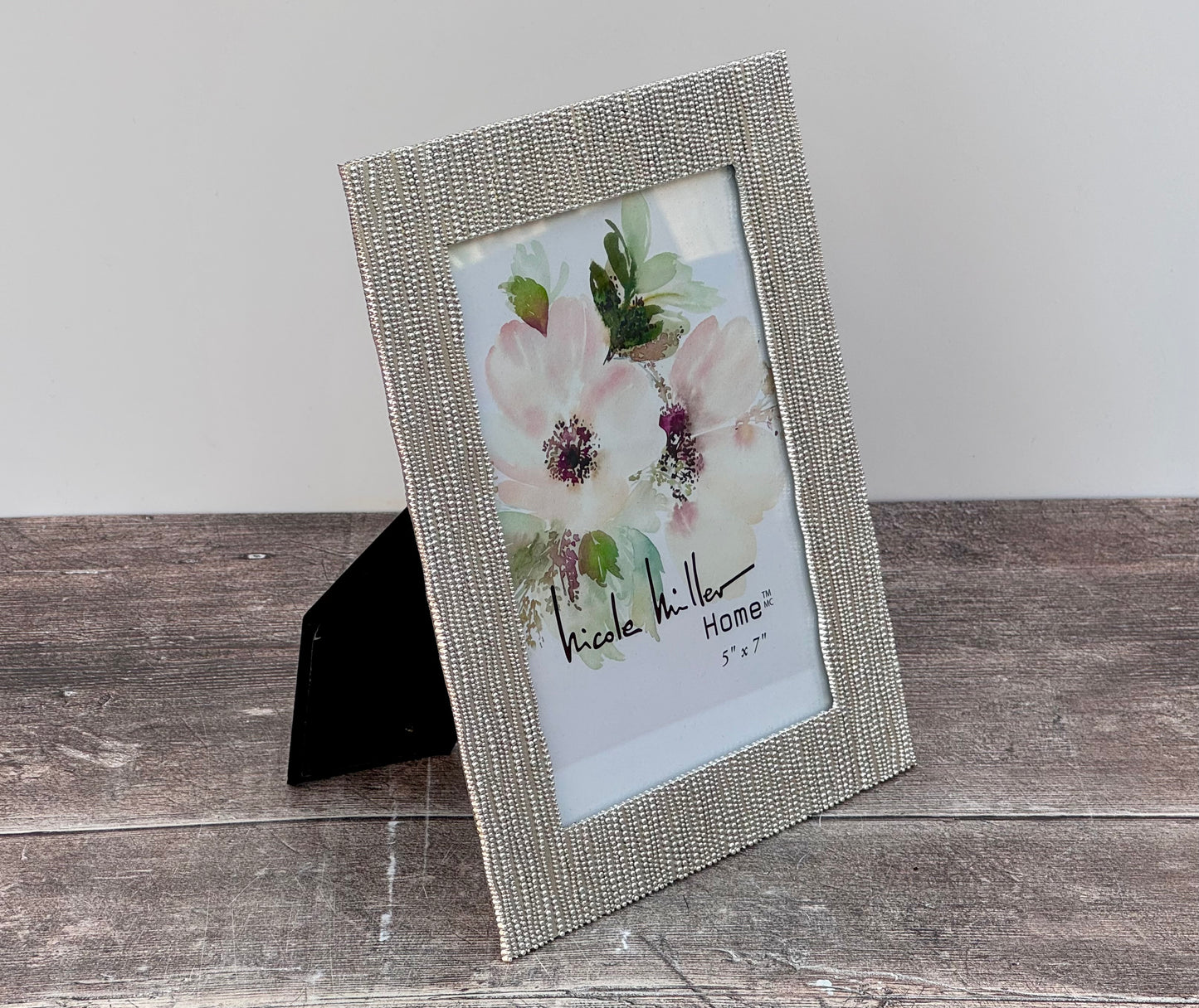 Nicole Miller Silver Tone Photo Frame, 5 x 7