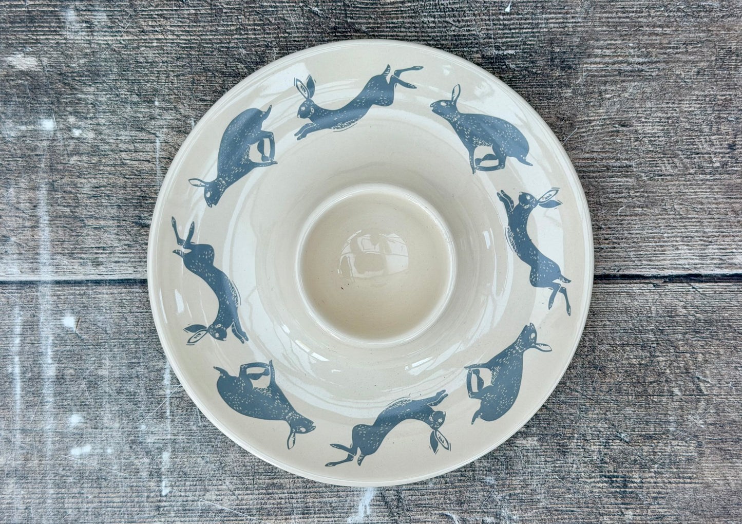 Hare Patterned Egg Cup