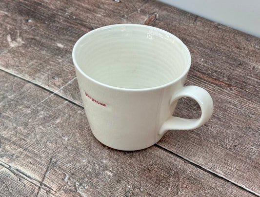 White ‘Gorgeous’ Mug