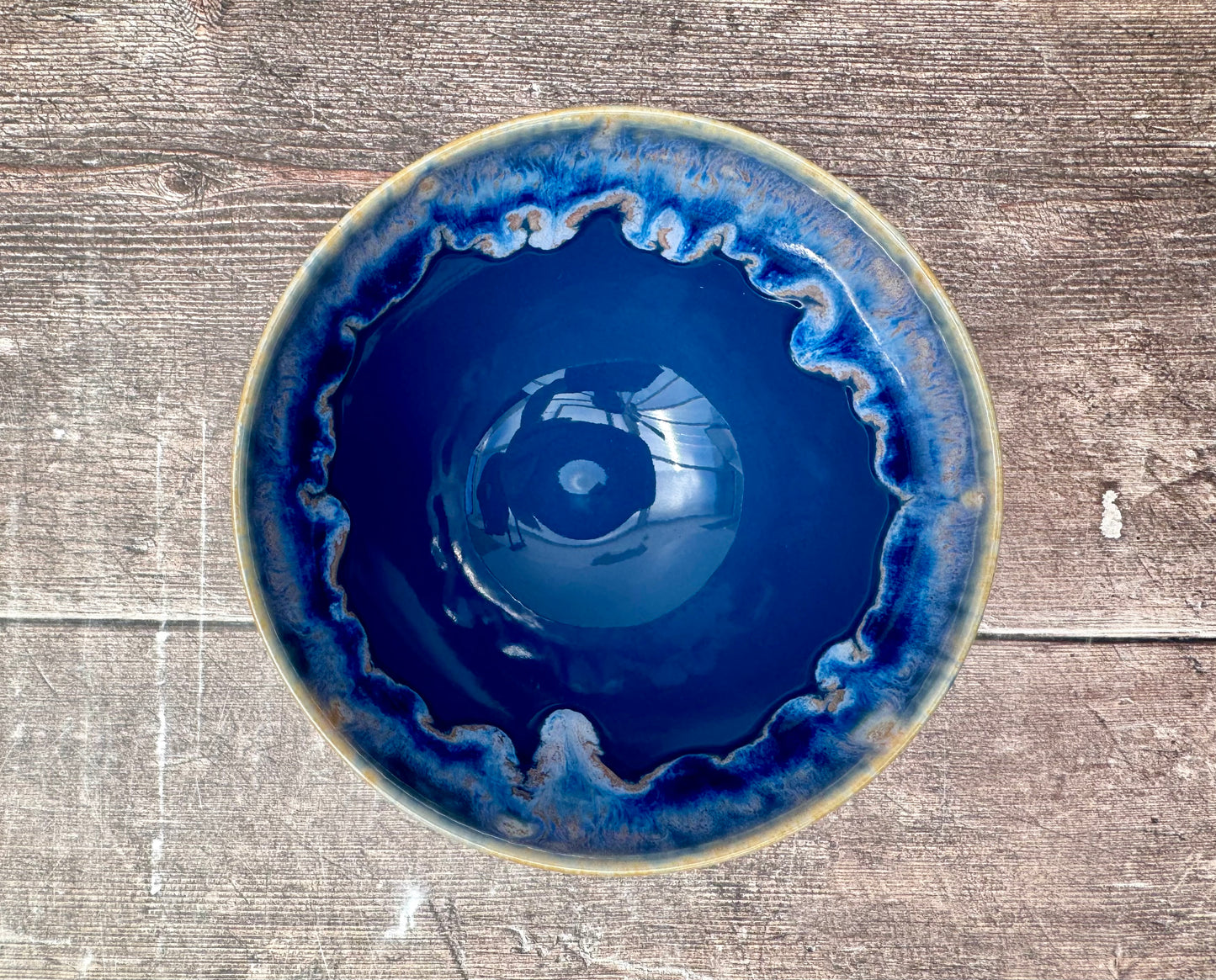 Blue Design Bowl, 14.5cm