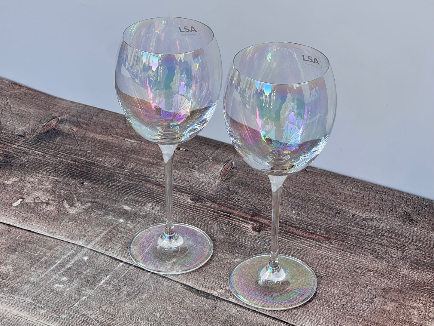 2 LSA Polka Wine Glasses, 400ml