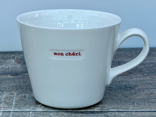 White ‘mon cheri’ Mug