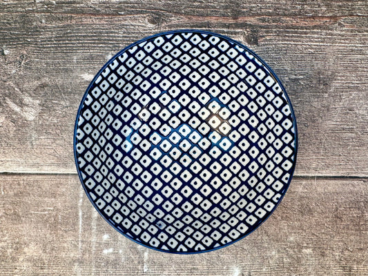 Blue and White Patterned Bowl, 12cm