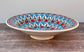 Red Patterned Bowl with Flat Rim, 38cm